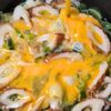材料3つで副菜完成！長ねぎとちくわの卵とじの工程3