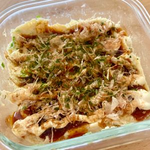 りぃママの作ってみた!投稿(【ふわふわ豆腐お好み焼き】混ぜてチンするだけ！#電子レンジ)