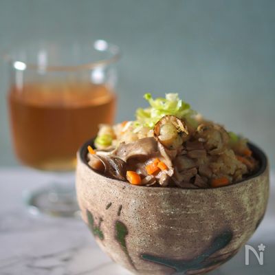 ベビーホタテの炊き込みご飯【簡単・安心】