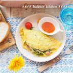 野菜たっぷり。ベトナム風オムレツ