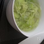 キャベツとホタテの中華風スープ