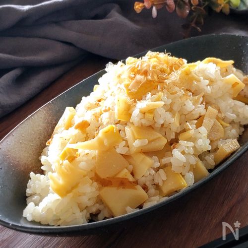 レンジで簡単☆たけのこごはん。（混ぜご飯）