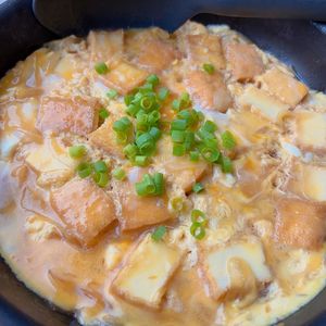 mi♡の作ってみた!投稿(ワンパン10分♪お肉なしで大満足◎【とろたま厚揚げ丼】)