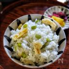 【アスパラとお揚げの炊き込みご飯】
