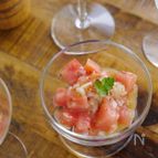 【簡単副菜】新玉ねぎとトマトの粒マス和え