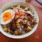 【なすと豚ひき肉のピリ辛味噌そぼろ】10分で夏の作り置き