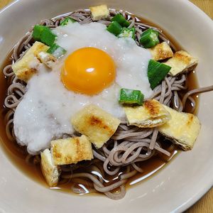 ナムディの作ってみた!投稿(薬味たっぷり！冷やし月見とろろそば)