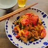 トマトが美味しい！【トマトのやわらか豚キムチ】