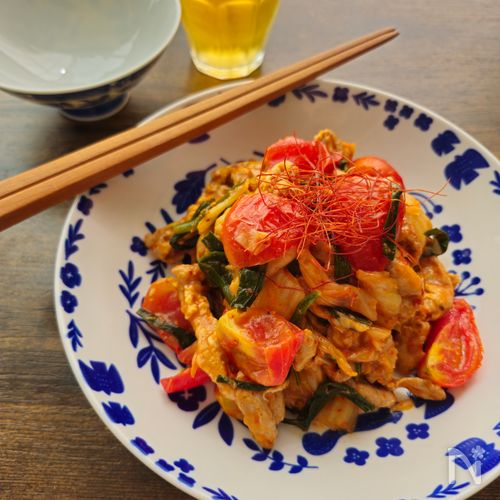 トマトが美味しい!【トマトのやわらか豚キムチ】