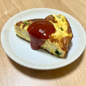 NR♡の作ってみた!投稿(【簡単スパニッシュオムレツ】フライパンで完成!お手軽オムレツ)