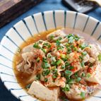 とろ〜り♡あんかけ肉豆腐【#水切り不要 #包丁不要】