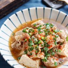 とろ〜り♡あんかけ肉豆腐【#水切り不要 #包丁不要】