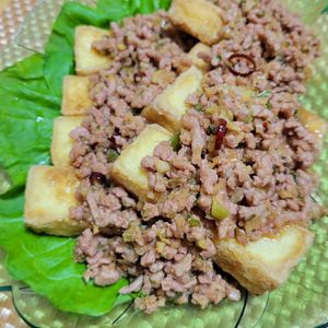 ヴェルの作ってみた!投稿(厚揚げの香味そぼろあん)
