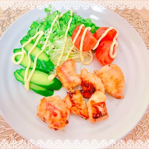 にゃ〜むずの作ってみた!投稿(ご飯が進む味付け♡『西京風照り味噌チキン』＃下味冷凍)