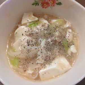 たりおの作ってみた!投稿(ふわとろ豆腐のネギ塩あん【#低糖質#ダイエット】)