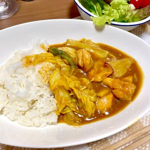 ロミミの作ってみた!投稿(とろ～り旨い♪白菜たっぷり塩麹チキンカレー)