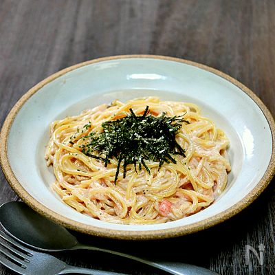 シンプルが美味しい「明太クリームパスタ」