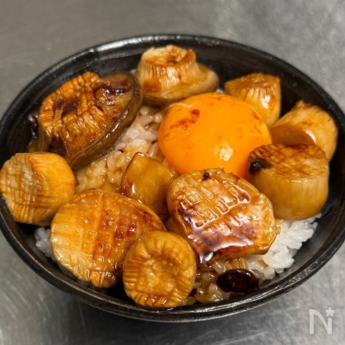 まるでホタテ！エリンギバター醤油丼