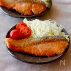 【ワンパン10分♪鮭のパン粉焼き】面倒な衣づけは必要なし！