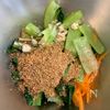 １分副菜『小松菜胡麻和え』さっと和えてすぐ完成♡の工程1