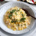 とうもろこしの卵チーズ粥