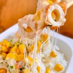 〖パックご飯で5分〗ちくわコーンの海苔塩チーズ丼
