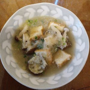 907307の作ってみた!投稿(厚揚げと茄子のとろとろみぞれ煮)