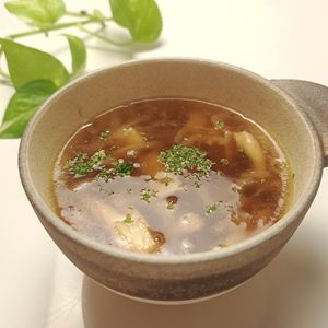 とのちゃまの作ってみた!投稿(何度も食べたい！『ベーコンときのこの和風オニオンスープ』)