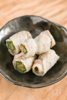 火を使わない！オクラのレンジ豚肉巻きめんつゆ漬け