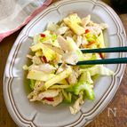 止まらない！りんごと鶏ハムのサラダ