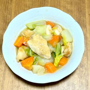 1170754の作ってみた!投稿(簡単！鶏むね肉と白菜のトロッと中華煮)