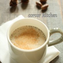 カフェインフリー☆チアシード入りシナモンミルクルイボスティー