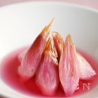 レモンをきかせた茗荷の甘酢漬け