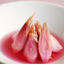 レモンをきかせた茗荷の甘酢漬け