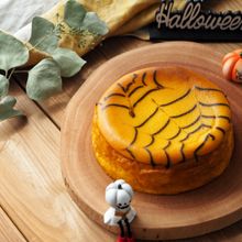 【かぼちゃチーズケーキ】きび砂糖でハロウィンケーキ