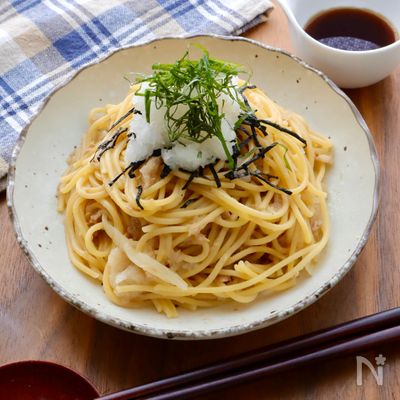 大根おろしが決めて!おろしのっけ和風パスタ