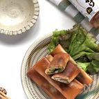 柚子胡椒香る！茄子と豚肉のあんかけ春巻き