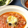 とろっとナスをトッピング！食べるミネストローネ