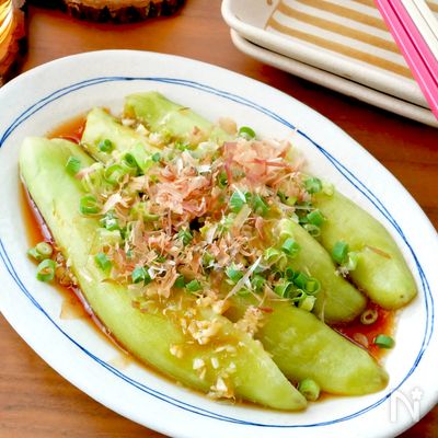 ‎【焼きなす風〜ガーリックポン酢〜】レンジで３分♪