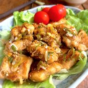【鶏むね肉の香味ダレ絡め】節約レシピでごはんおかわり‼︎