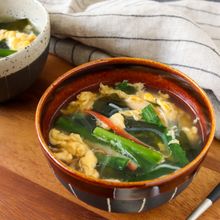 包丁いらず＊鶏の茹で汁で♪かに玉春雨スープ