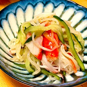michuの作ってみた!投稿(もやしとカニかまのコンソメサラダ【作り置き】)