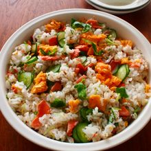 【焼鮭とふんわり卵の香りちらし寿司】手軽にぱぱっと彩りも◎