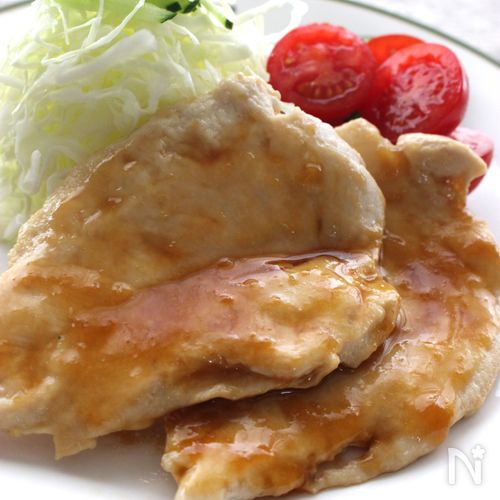 鶏ささみのしょうが焼き