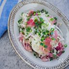 箸が止まらん！新たまねぎと生ハムのチーズinマリネ