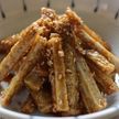 ゴボウのから揚げ、甘辛味
