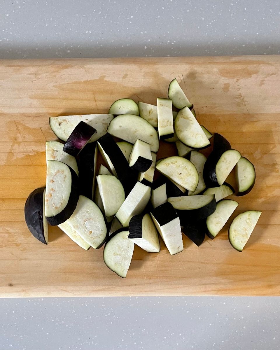 かぼちゃとなす きのう何食べた？ かぼちゃとなすの煮物 by ごろ太くん