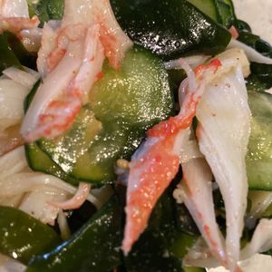 ゆっきぃの作ってみた!投稿(あと1品に♪『かにかまときゅうりとわかめの胡麻ポン酢和え』)
