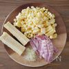 ひげごと！とうもろこしとベーコンの土鍋ごはんの工程1
