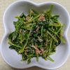 　りんの作ってみた!投稿(５分！もう一品欲しい時の〜たっぷりゴマとおかかの豆苗サラダ〜)